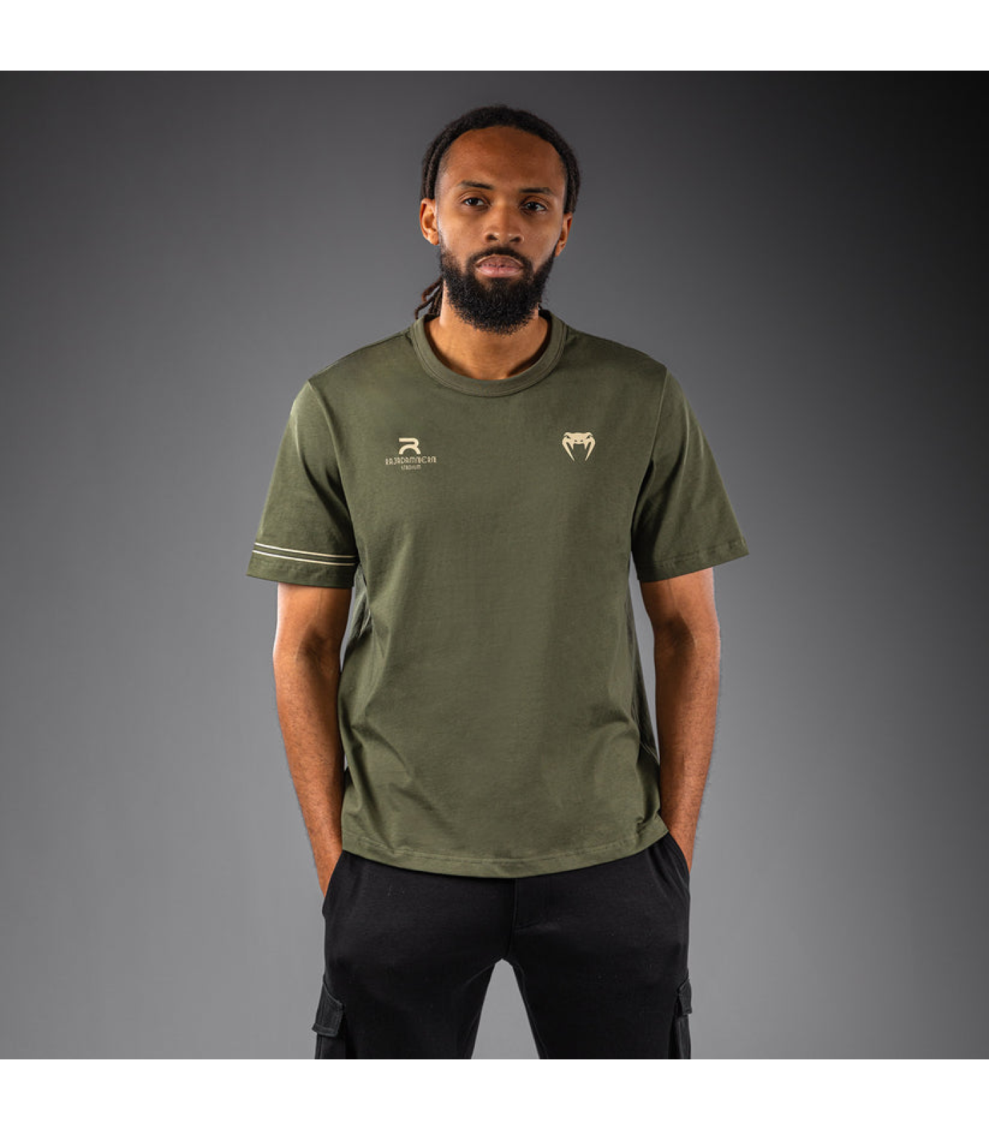 Тениска - Venum x Rajadamnern T-Shirt - Military Green​